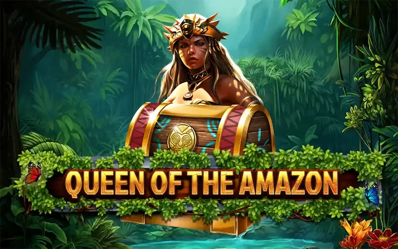 Encuentra el símbolo wild en Queen of the Amazon en Pin-Up Casino.