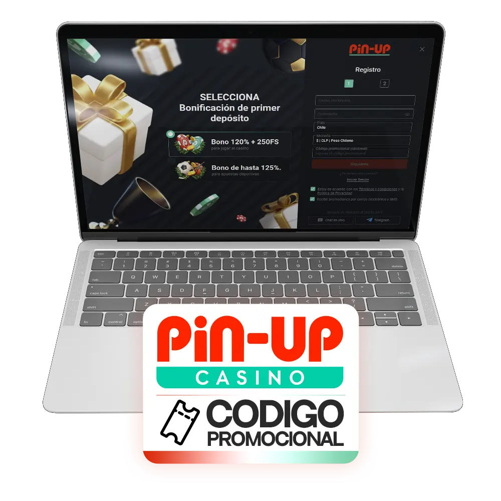 Codigo promocional Pin Up que te brinda una gran bonificacion.