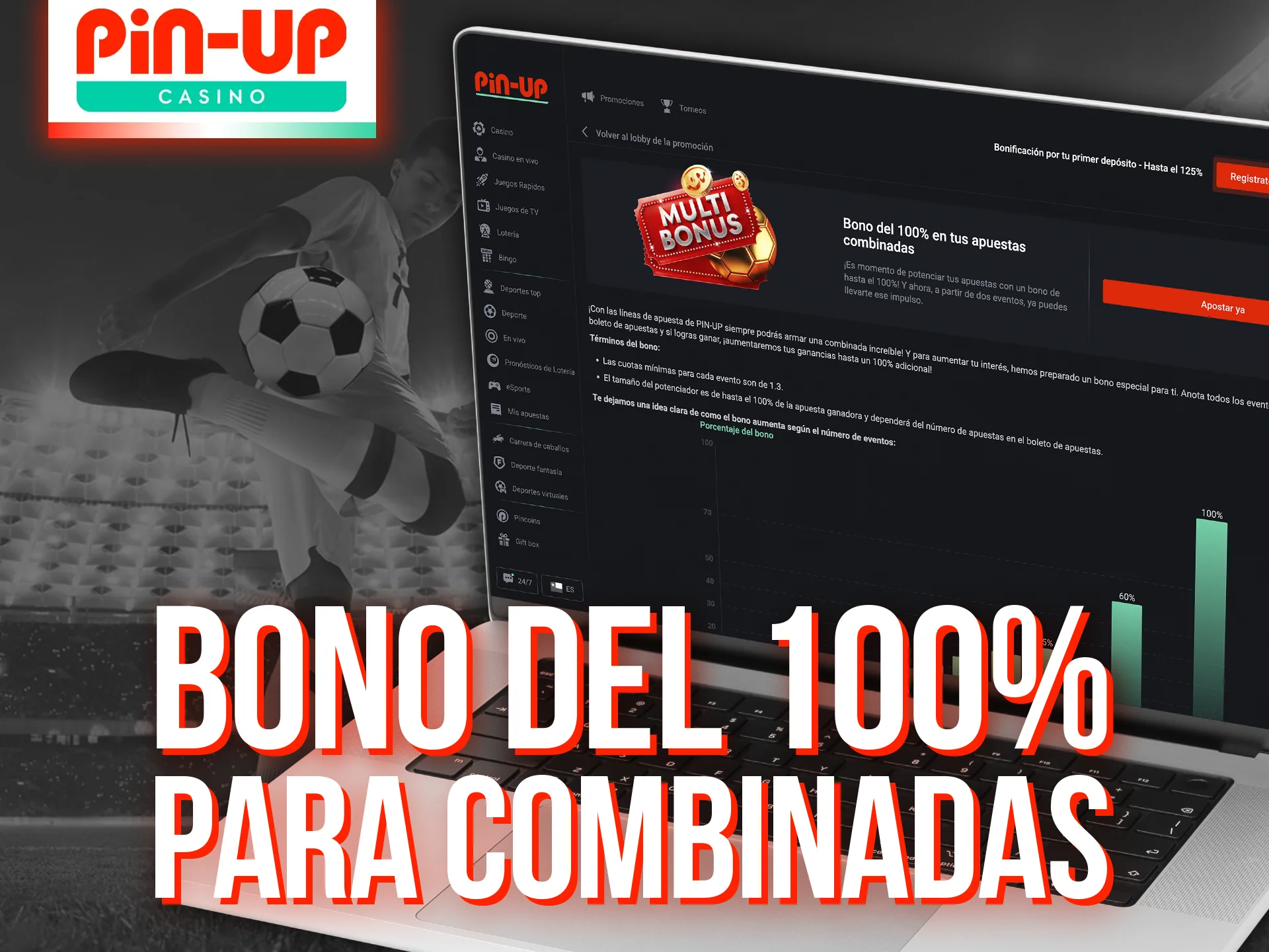 Duplica tus Apuestas con el Bono del 100% de Pin-Up.