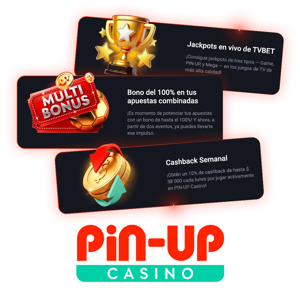 Aprovecha los bonos de Pin Up y juega ahora.