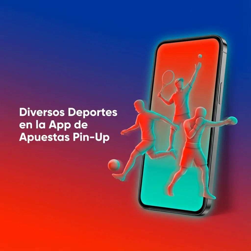 Interfaz de la aplicación Pin-Up mostrando múltiples deportes disponibles para apuestas en vivo y línea con estadísticas